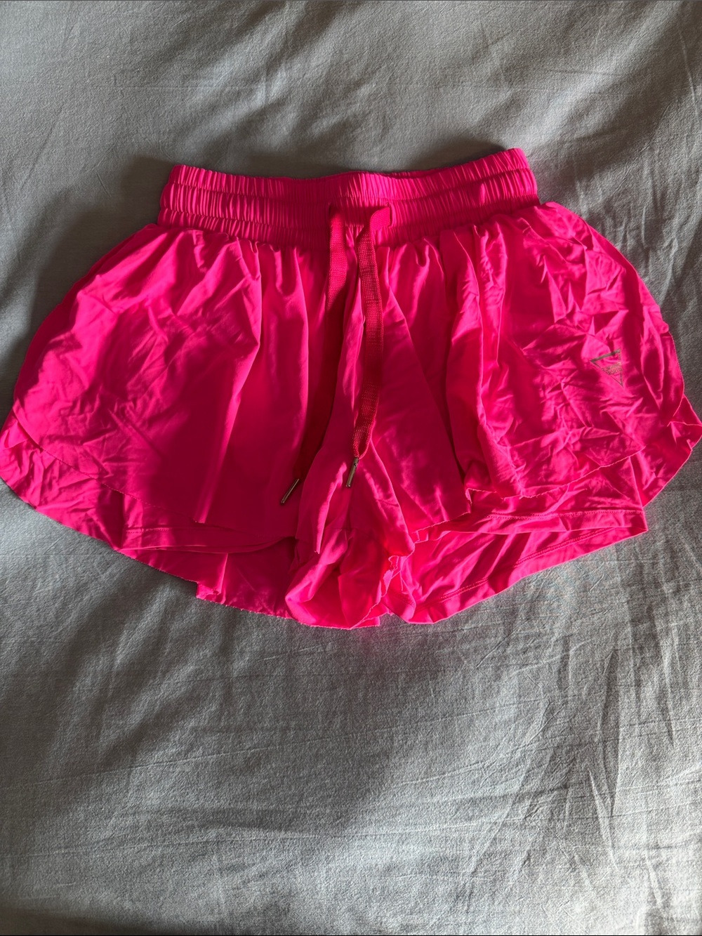 Bright Pink Women's Athletic Drawstring Shorts